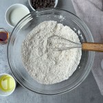 dry ingredients in a mixing bowl