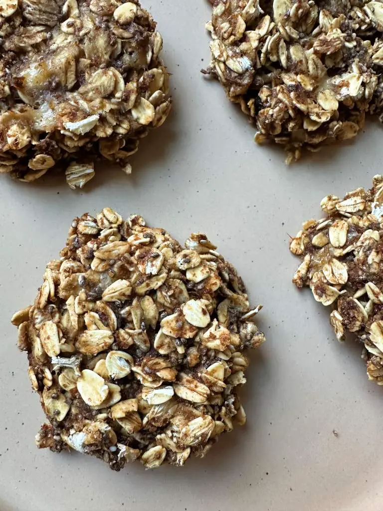 Finished healthy oatmeal cookies