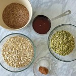 Ingredients to make nut-free granola