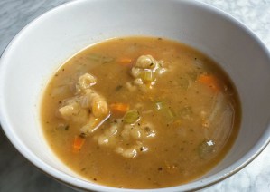 Bowl of Vegan Dumpling Soup