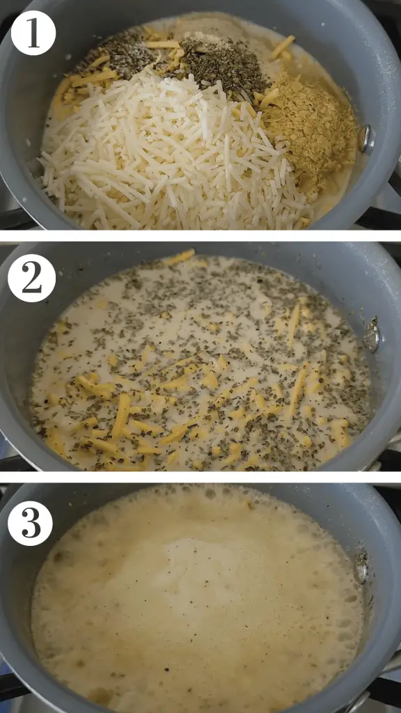 STeps for making mac and cheese sauce