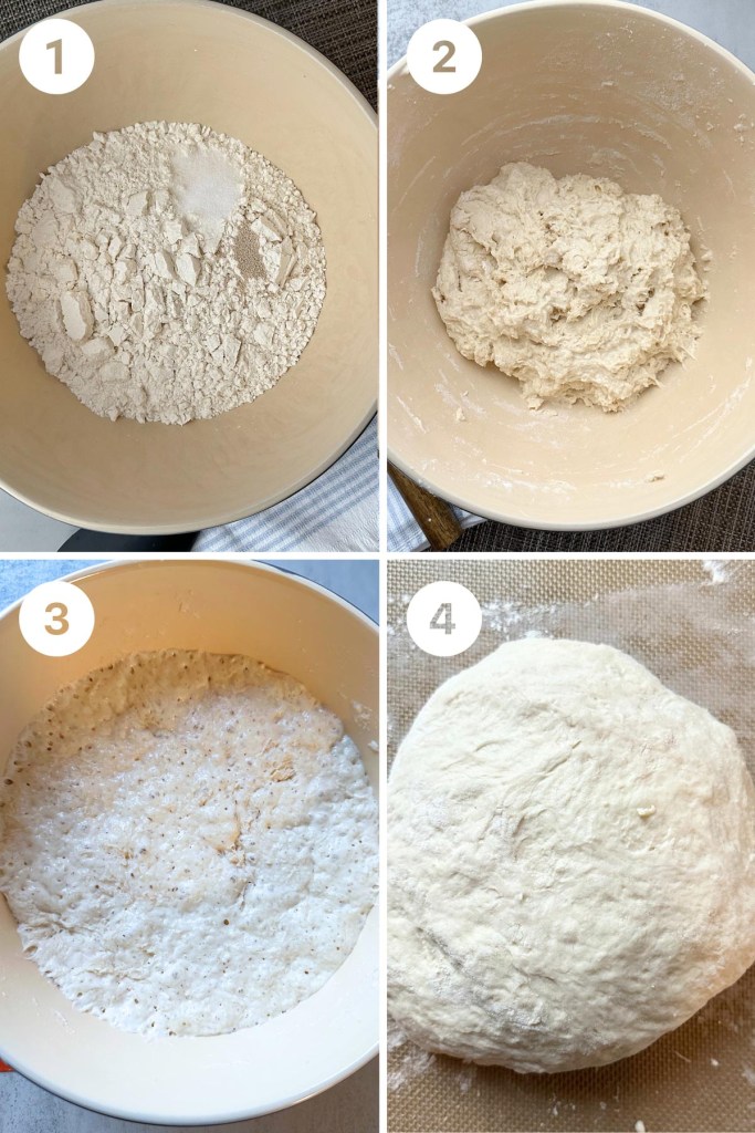 4 steps for making artisan bread dough