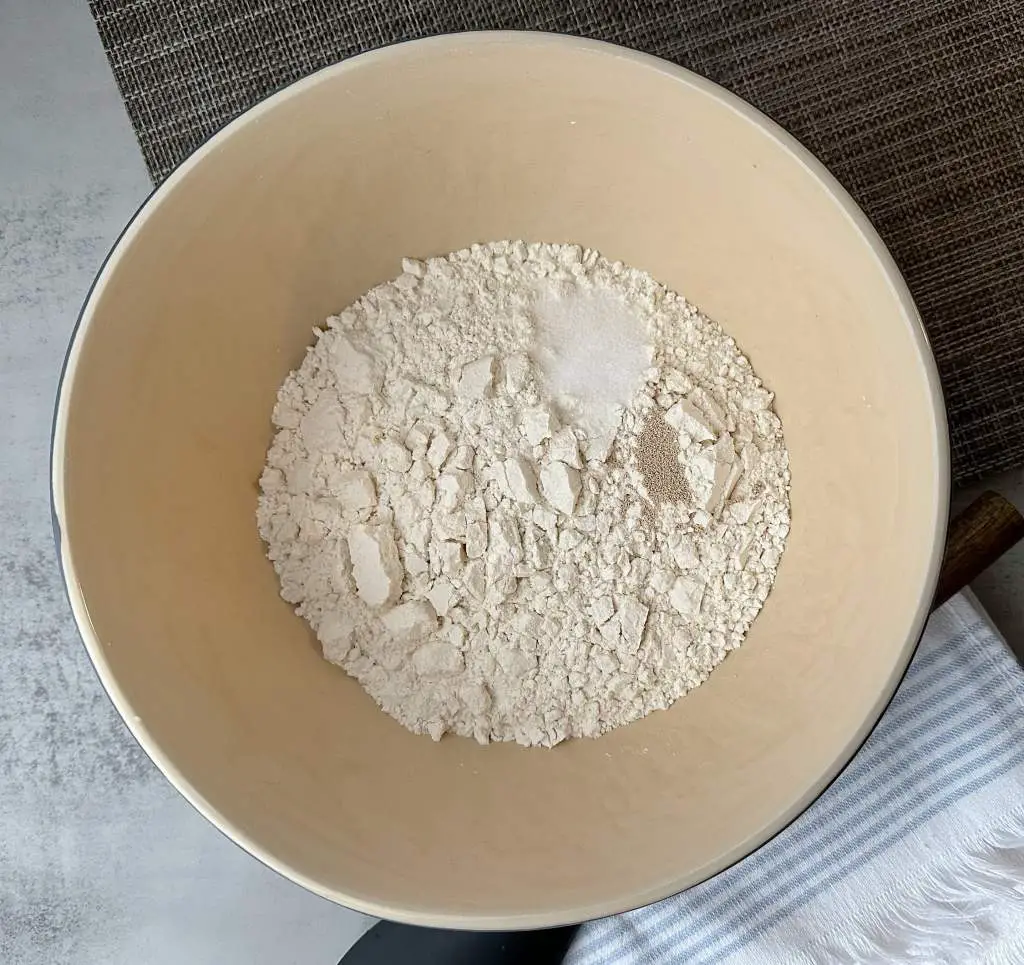 Dry ingredients no knead bread