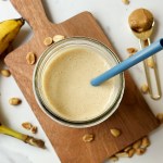finished vegan banana oat smoothie