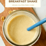 pin image for banana oat protein smoothie