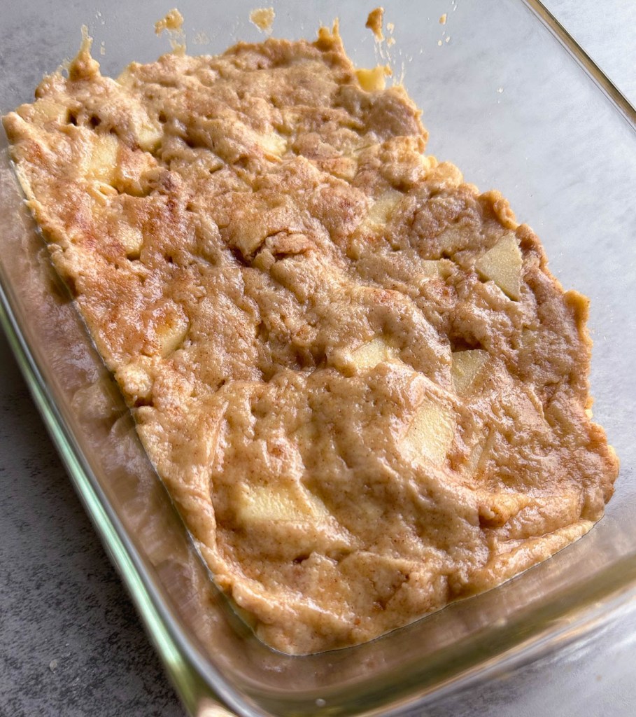 raw dough apple cinnamon bread