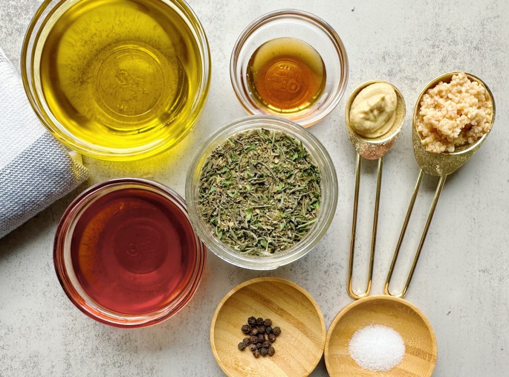 ingredients for homemade Italian dressing