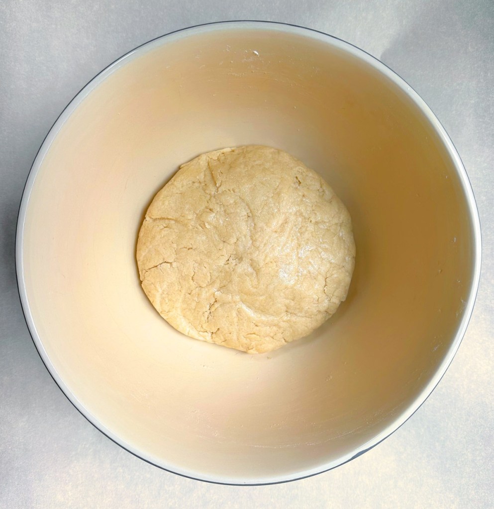 easy vegan cookie dough in bowl