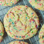 finished vegan funfetti sugar cookies