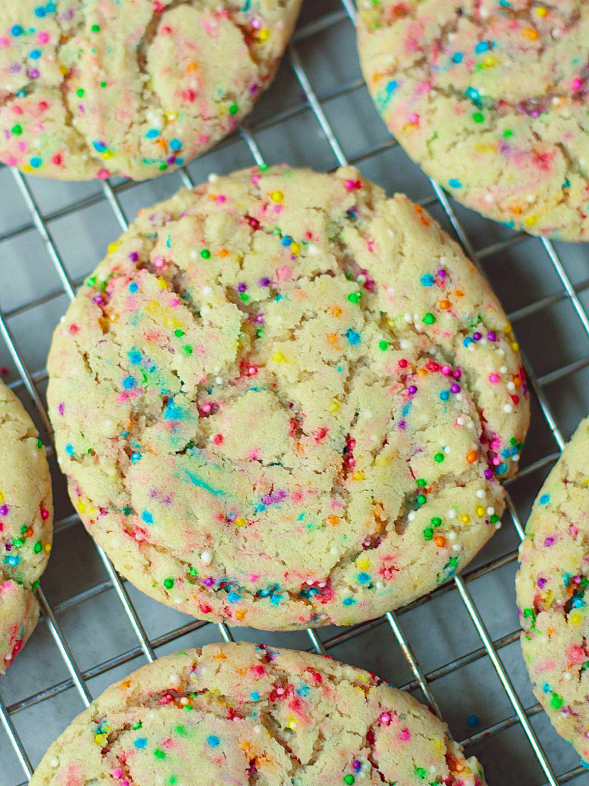 Vegan Funfetti Sugar Cookies