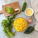 ingredients for corn salsa