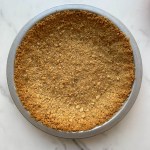 Finished vegan graham cracker crust