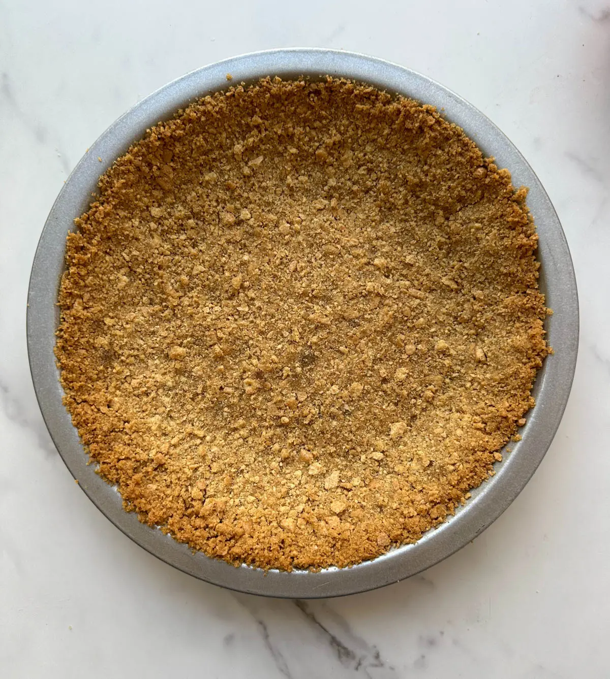 Finished vegan graham cracker crust