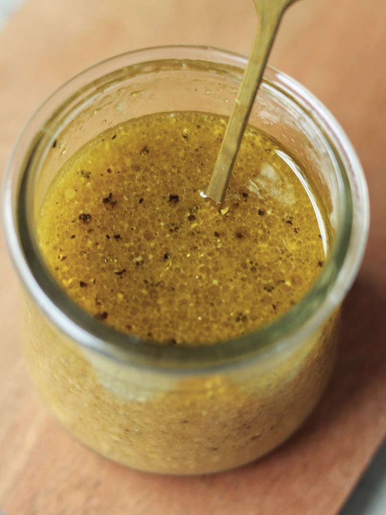 finished maple dijon vinaigrette dressing