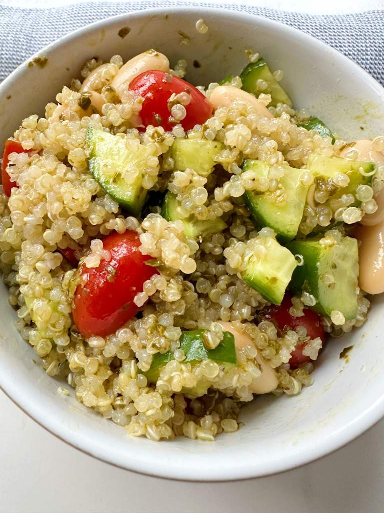 Mediterranean Quinoa White Bean Salad