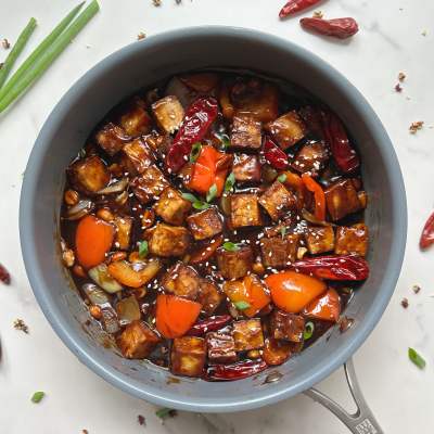 finished kung pao tofu