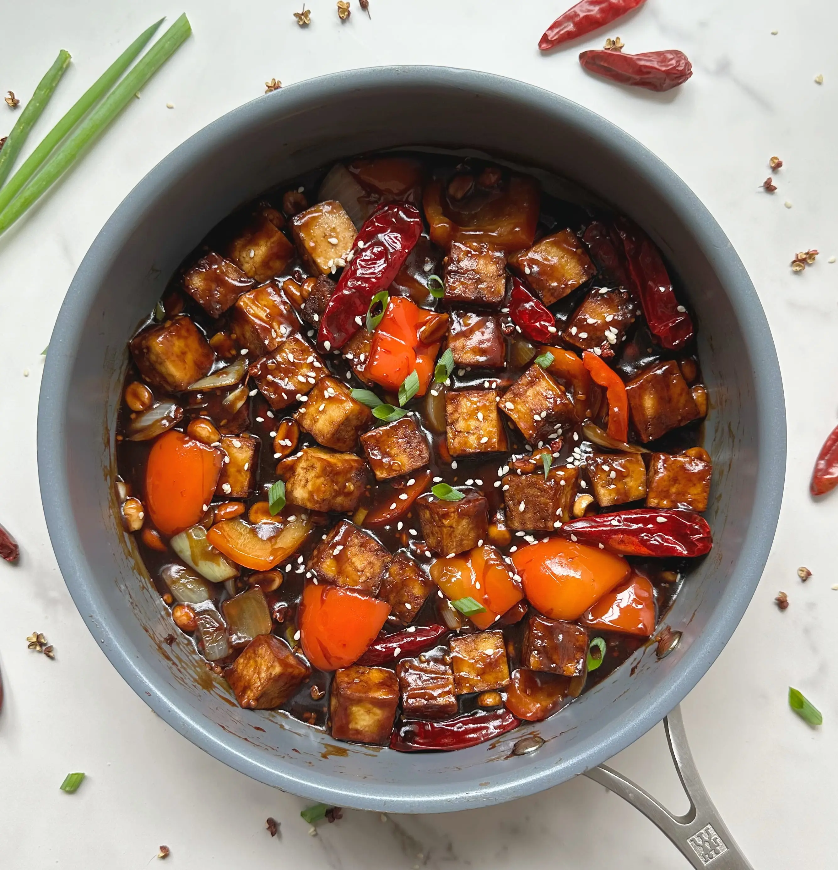 finished kung pao tofu