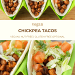 pin image for crunchy chickpea tacos