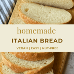 pin image for vegan italian bread