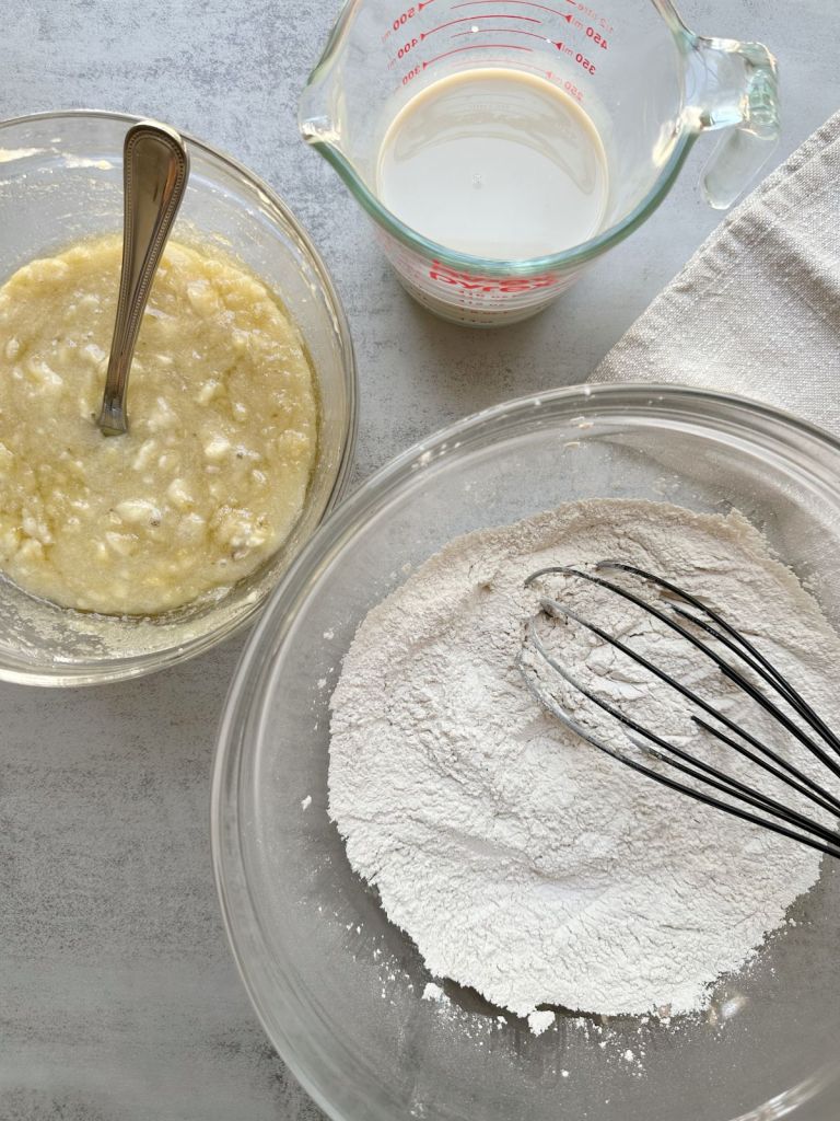 ingredients for grain-free banana bread muffins