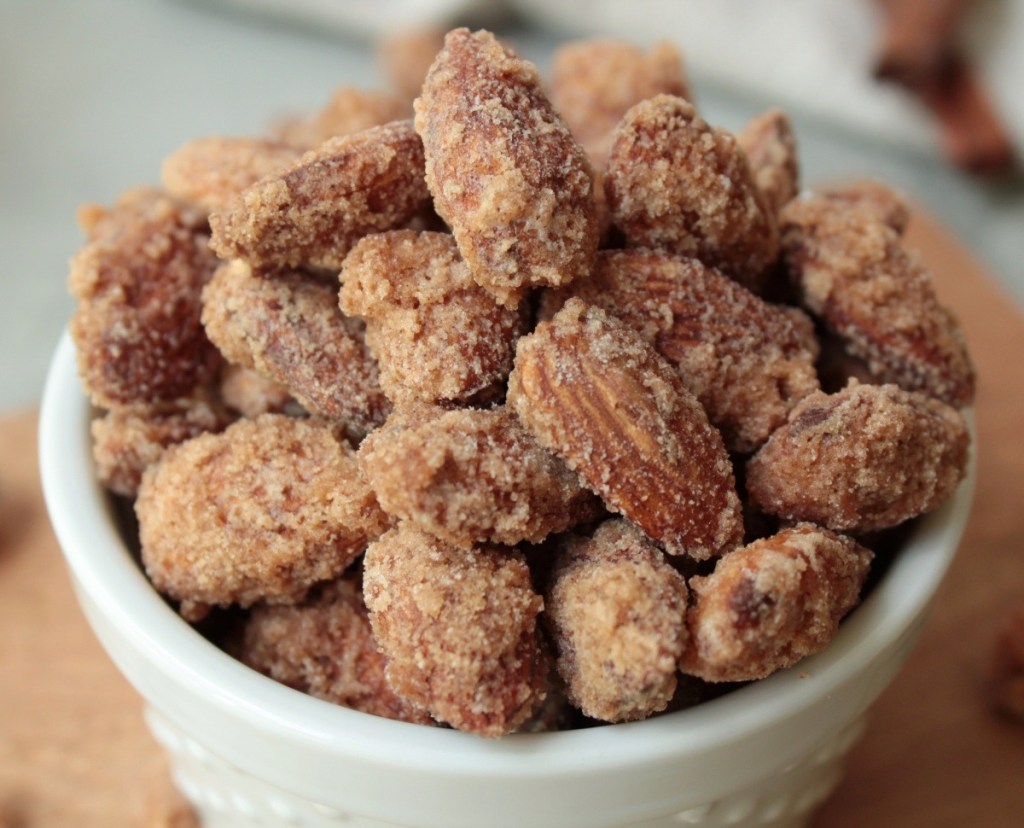 Vegan Cinnamon Sugar Candied Almonds The Planted Pantry