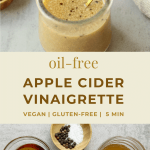 pin image for oil-free apple cider vinaigrette dressing