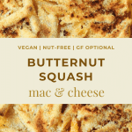 vegan butternut squash mac and cheese