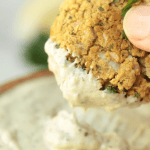 pin image for garlic tahini dipping sauce