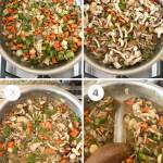 step by step photo for making mushroom pot pie filling