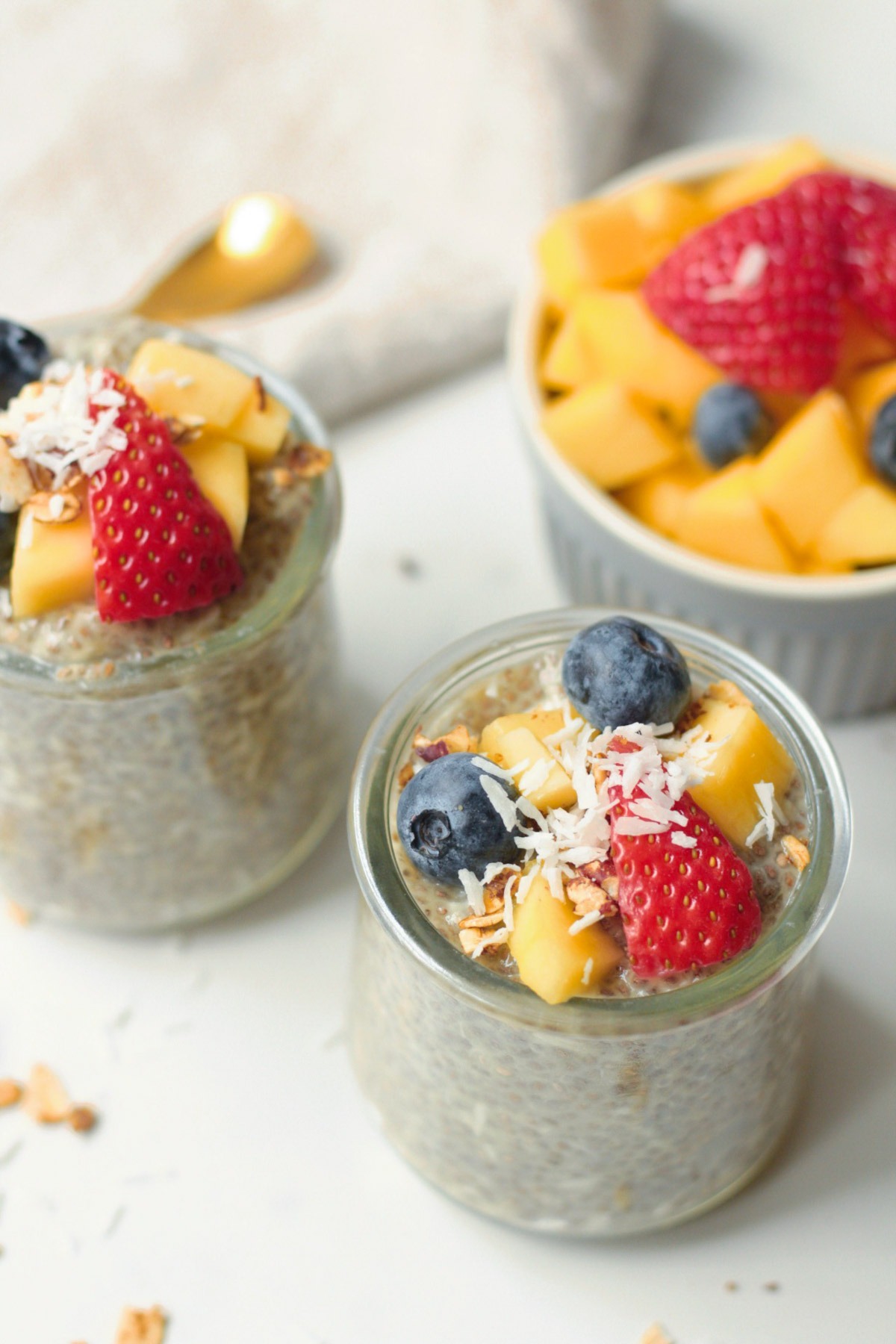 Vegan Coconut Mango Chia Pudding