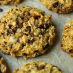 vegan sweet potato oatmeal chocolate chip cookies