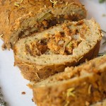 close up vegan gluten-free holiday roast