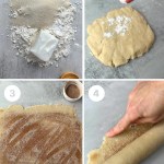 4 steps making vegan pie crust dough