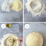 4 steps vegan pasta dough
