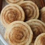 close up pie crust cookies showing cinnamon sugar topping