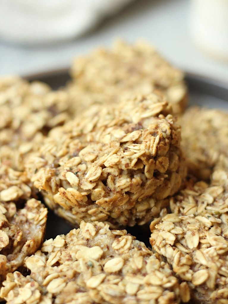 plate of vegan baked oatmeal cups