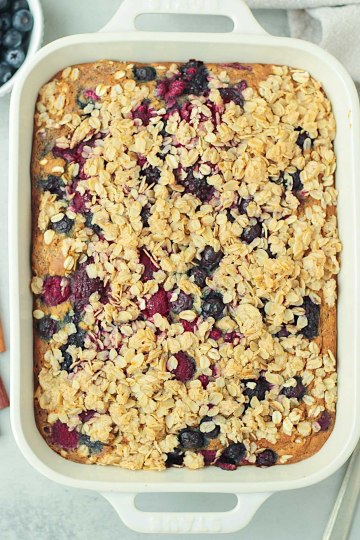 top view healthy vegan coffee cake