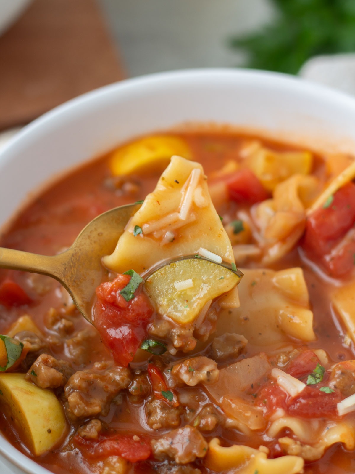 Vegan Lasagna Soup