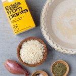 ingredients for vegan just egg quiche