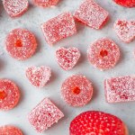 vegan gummy candy top view