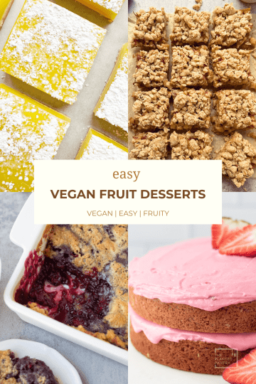 vegan fruit dessert pin image
